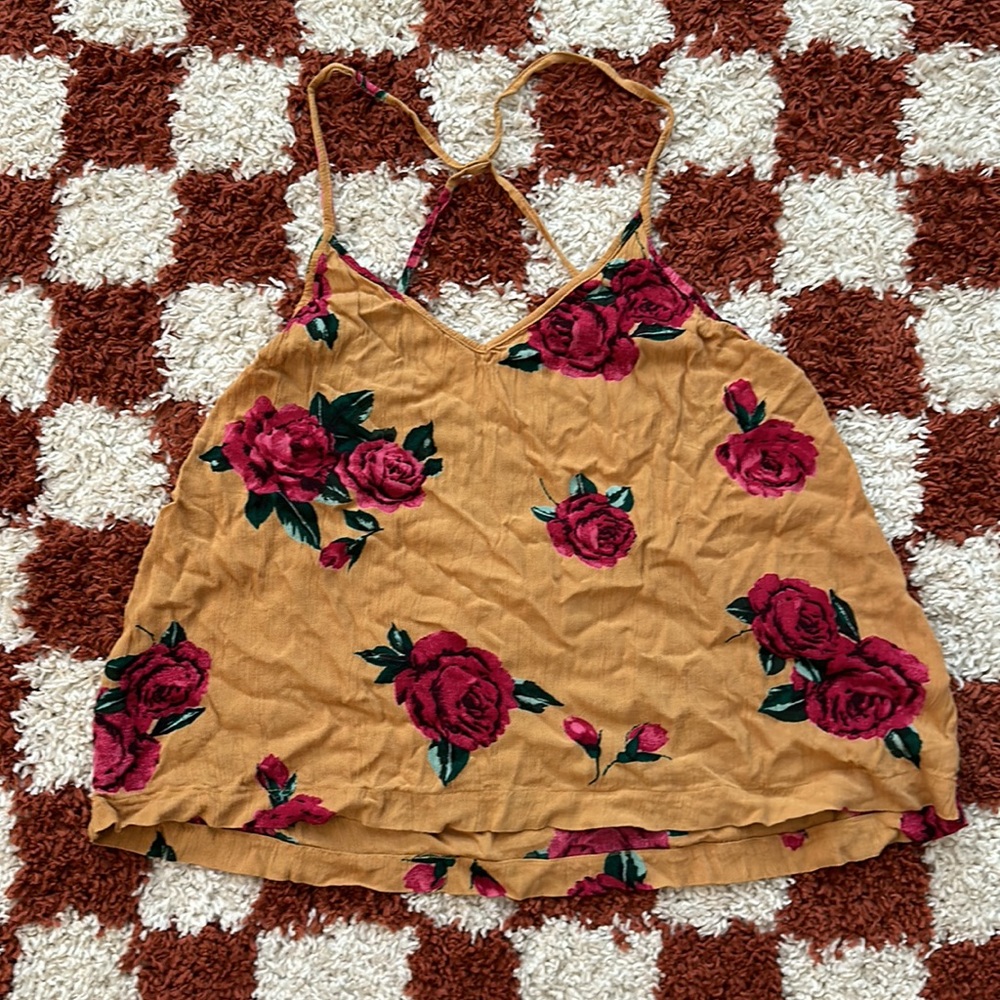 Volcom • floral racer back tank